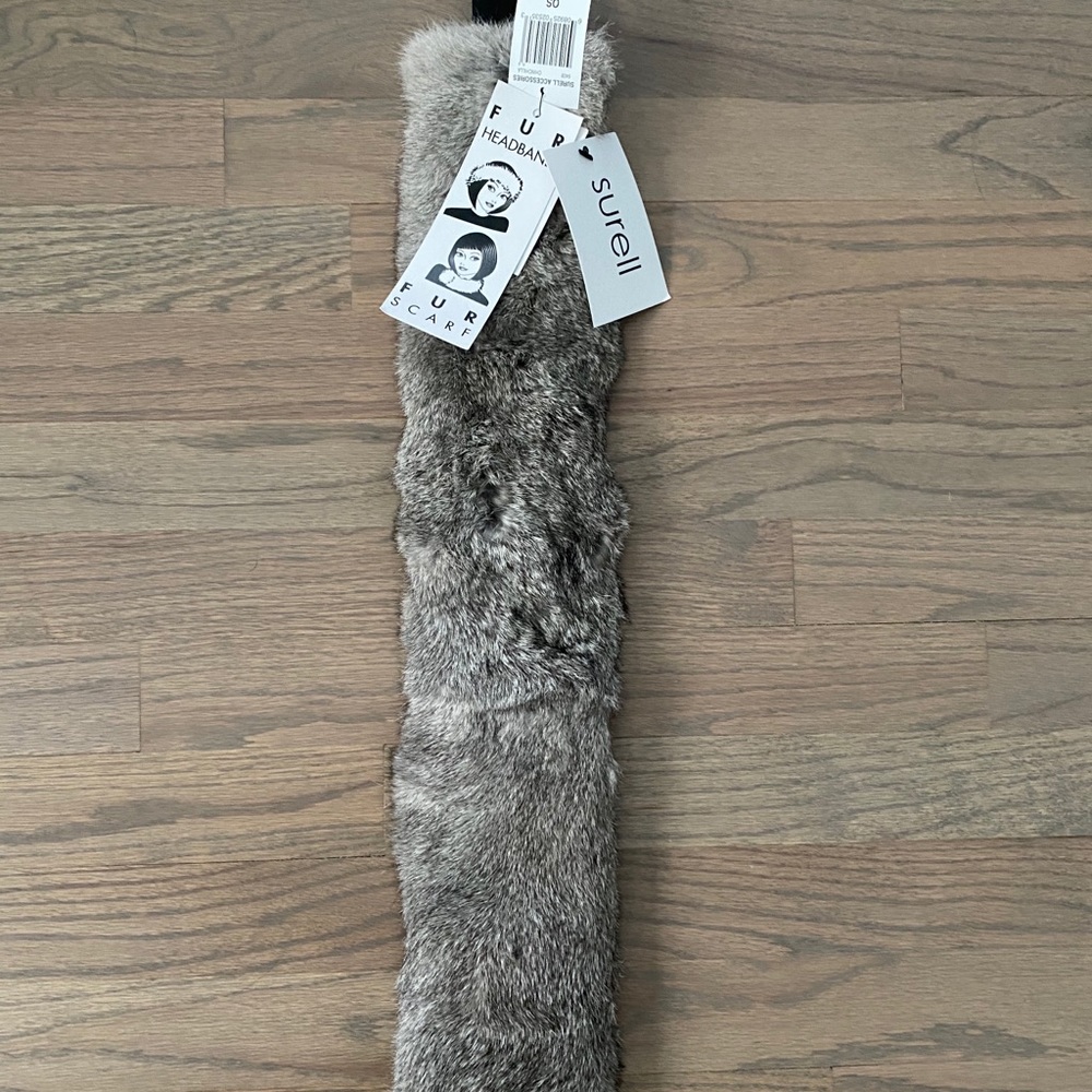 Surell Real Fur Headband or Scarf
